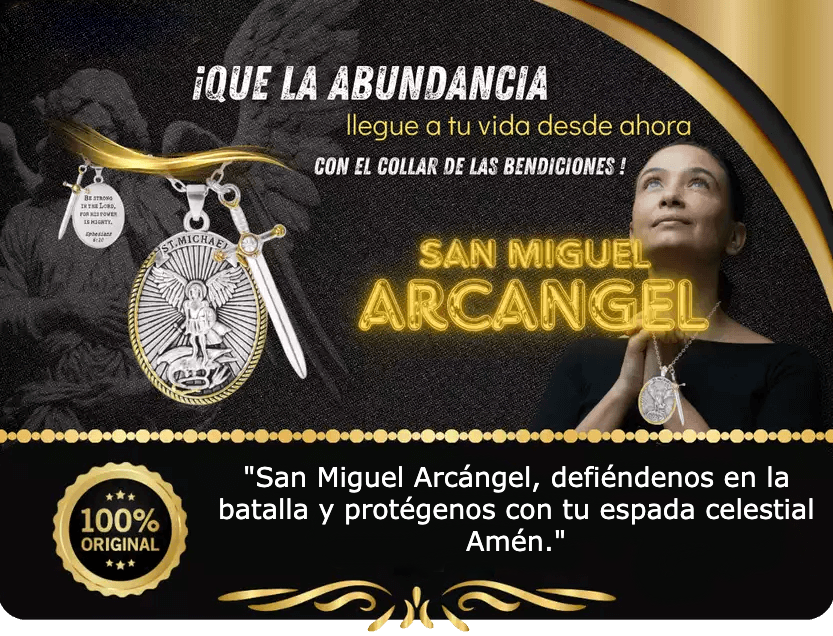 ✨🕊️ Protección Divina - Collar de San Miguel Arcángel 🛡️