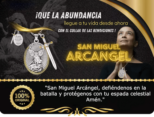 ✨🕊️ Protección Divina - Collar de San Miguel Arcángel 🛡️