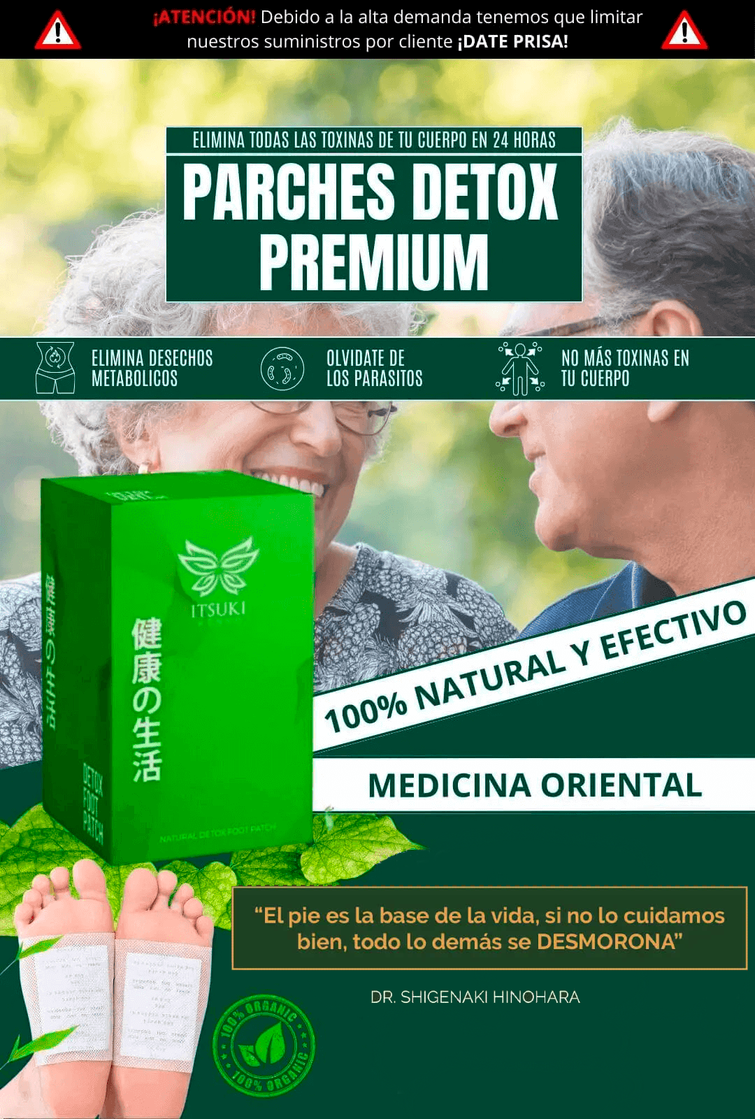 Itsuki Kenko Parches Desintoxicantes🌿 Renovación Diaria