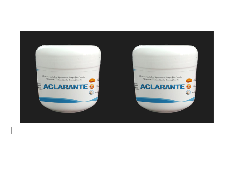 Crema aclarante 2x1